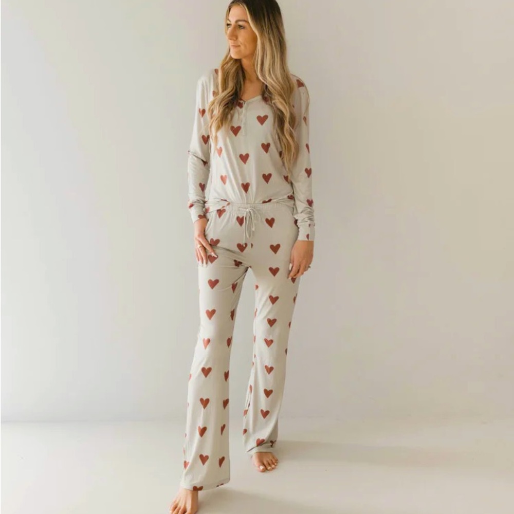 NEW* Queen of Hearts | Paisley’s Hand Drawn Print Women's Bamboo Pajamas